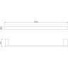 Полотенцедержатель LEMARK SMOOTH LINE одинарный графит 9786024