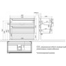 Тумба LEMARK MIANO 100 см под раковину, подвесная, 2 ящика, белый глянец LM06M100T